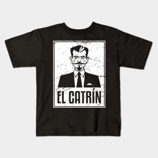 EL Catrin | Loteria Mexican Tarot Card Kids T-Shirt